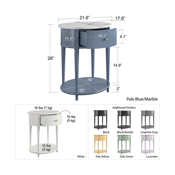 Naktinis staliukas levandų spalvos Aurora – Støraa-image-3