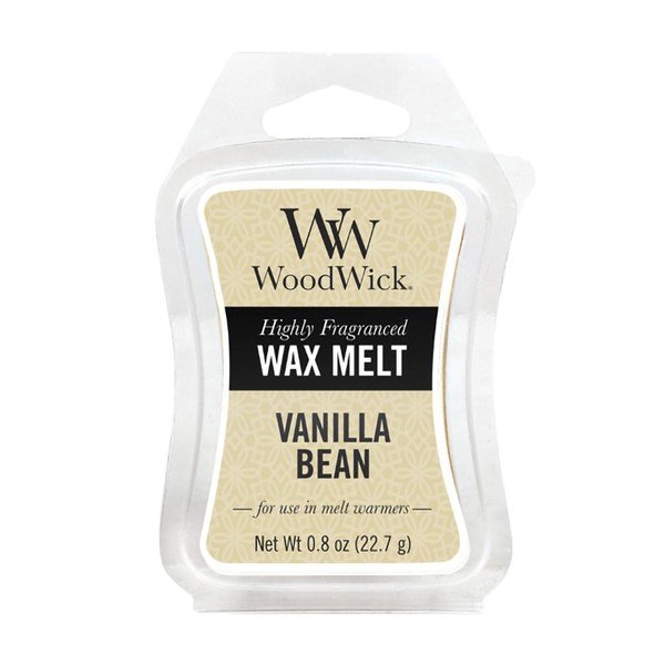 WoodWick vanilės kvapo aromaterapinis vaškas, degimo trukmė 20 val.