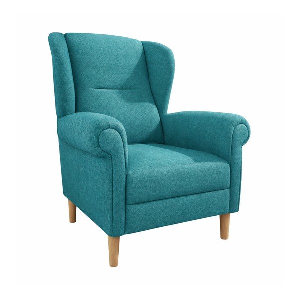 Turkio spalvos krėslas su atlošu Swan – Ropez