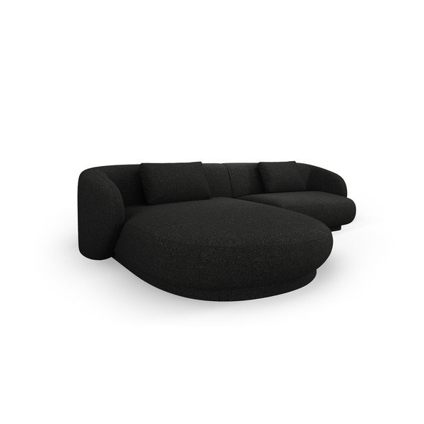 Kampinė sofa juodos spalvos Camden – Cosmopolitan Design-image-3
