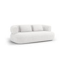 Dramblio kaulo spalvos sofa iš boucle 178 cm Jenny – Micadoni 