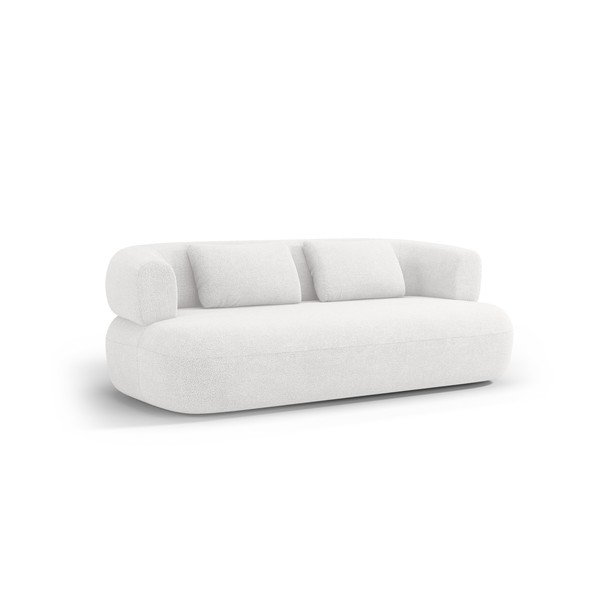 Dramblio kaulo spalvos sofa iš boucle 178 cm Jenny – Micadoni 