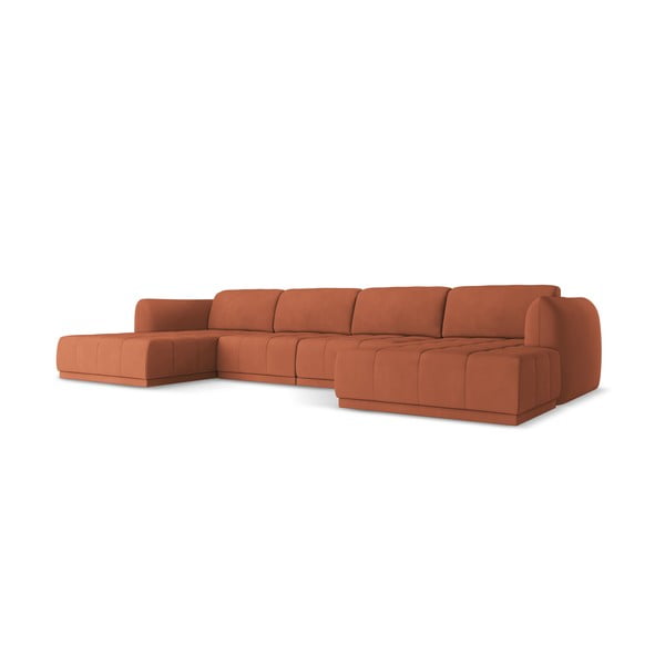 Oranžinės spalvos kampinė sofa Hoku – Makamii-image-3