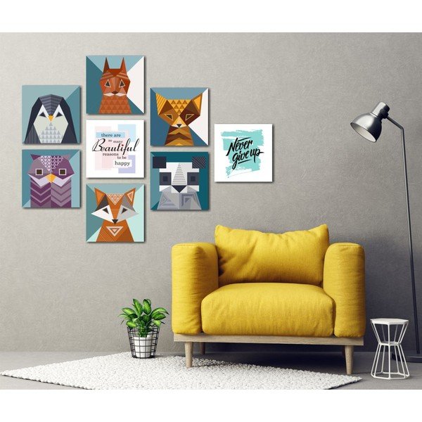 8 paveikslų rinkinys Insigne Animals-image-1