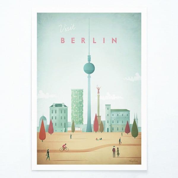 Plakatas Travelposter Berlin, 50 x 70 cm