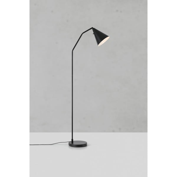 Juodos spalvos pastatomas šviestuvas LED su pritemdymo funkcija (aukštis 144 cm) su metaliniu gaubtu Funil – Markslöjd-image-3