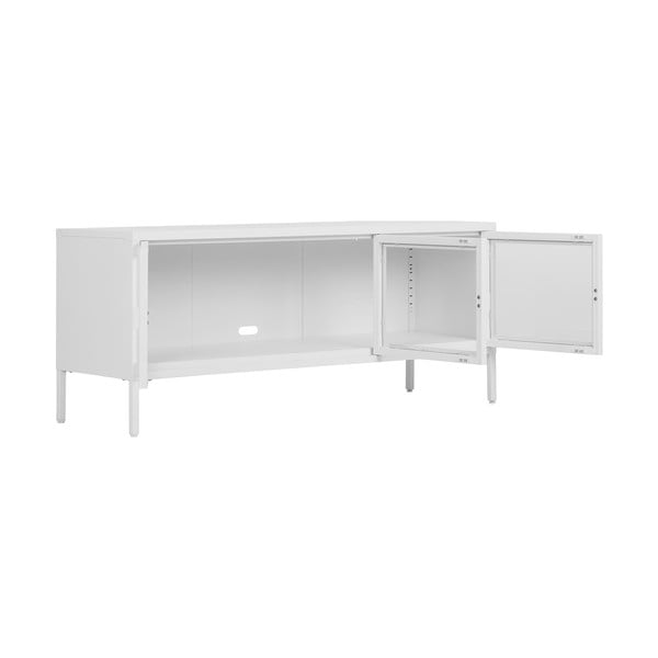 Iš metalo TV spintelė baltos spalvos 130x55 cm Brisbane – House Nordic-image-3
