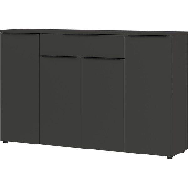 Žema šoninė spintelė antracito spalvos 161x101 cm Mailand – Germania-image-1