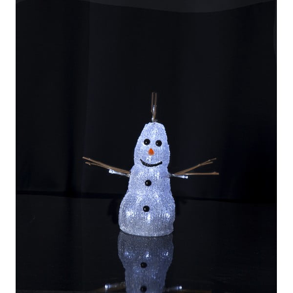 Šviečianti Kalėdų dekoracija baltos spalvos Crystal Snowman – Star Trading-image-2