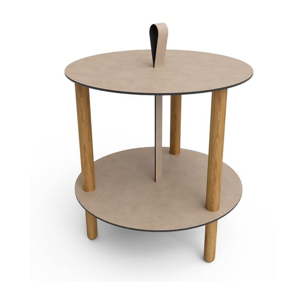 Apvalios formos šoninis stalas ø 48 cm Strap L Bull – LIND DNA