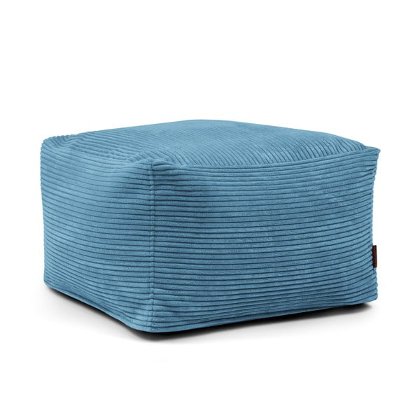 Mėlynos spalvos iš kordinio velveto sėdmaišis Softbox MooG – SLOWDOWN