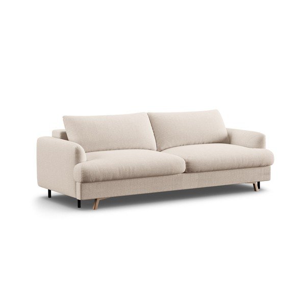 Smėlio spalvos sulankstoma/su sandėliavimo vieta sofa 233 cm Naomi – Micadoni 