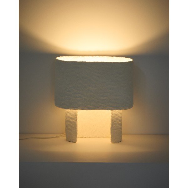 Baltos spalvos stalinis šviestuvas (aukštis 37,5 cm) Bedala – Kave Home-image-4