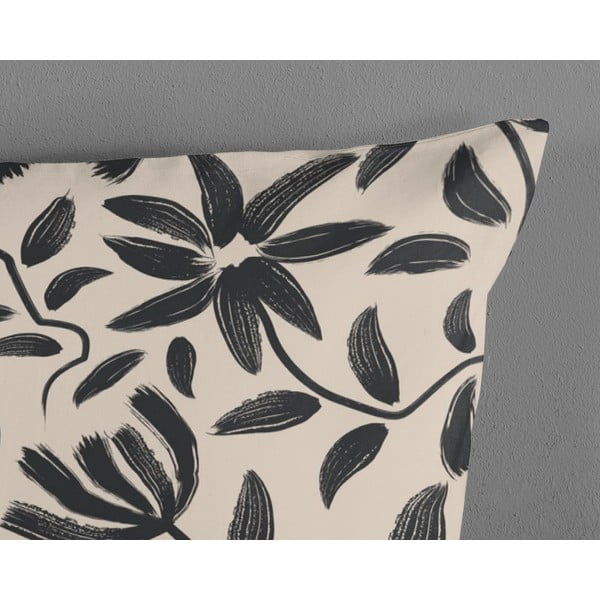 Juodos spalvos/smėlio spalvos iš medvilnės viengulė/itin ilga patalynė 140x220 cm Emilia – Good Morning-image-3