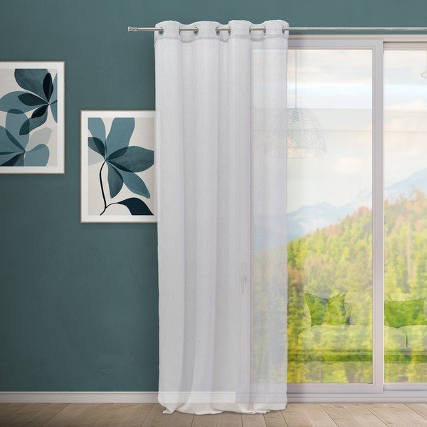 Šviesiai pilkos spalvos permatoma užuolaida 140x260 cm Rich – Casa Selección-image-1