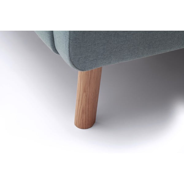 Pilkai mėlynos spalvos dvigulė lova audiniu dengta su sandėliavimo vieta su lovos grotelėmis 140x200 cm Mattis – Meise Möbel-image-3