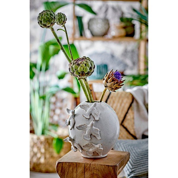 Iš akmens masės vaza kreminės spalvos (aukštis 25 cm) Abira – Bloomingville-image-2