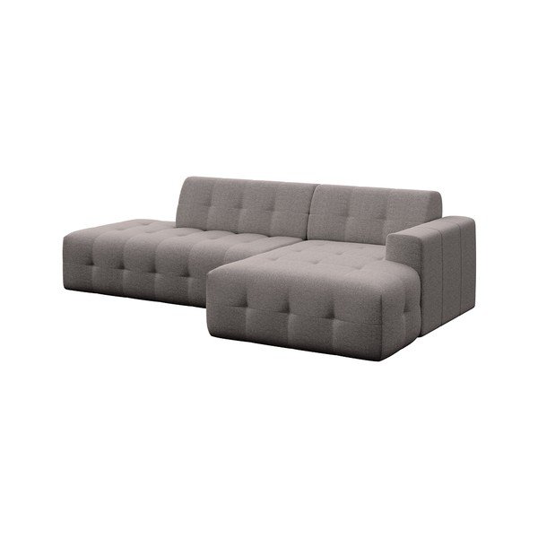 Pilkos spalvos kampinė sofa (su dešiniuoju kampu/su gultu) Tuil – Rodier-image-2