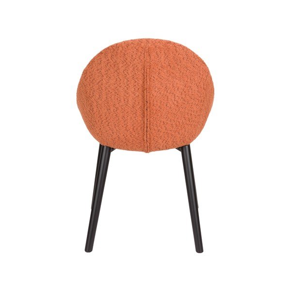 Oranžinės spalvos iš audinio valgomojo kėdė Fenna – Dutchbone-image-3