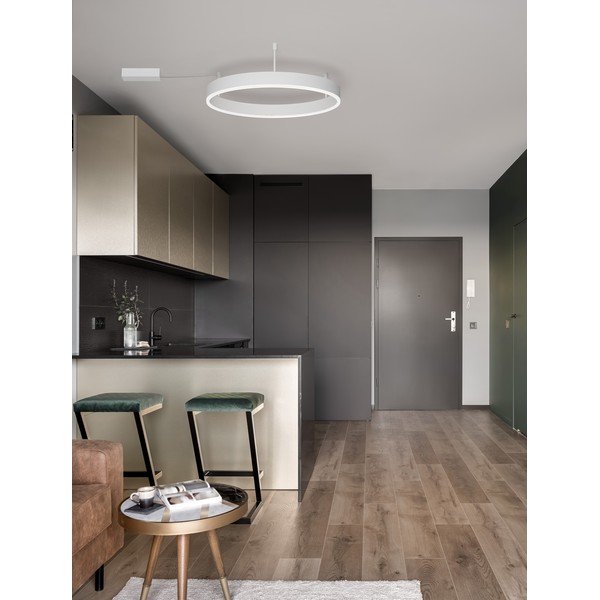 Matinės baltos spalvos iš aliuminio lubinis šviestuvas LED su pritemdymo funkcija Motif – Nova Luce-image-1
