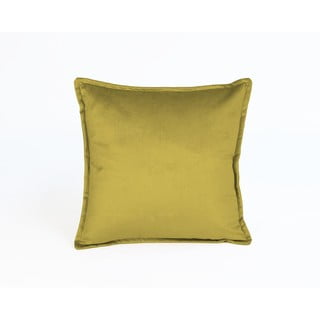 Geltono aksomo pagalvėlė Velvet Atelier Tercio , 45 x 45 cm