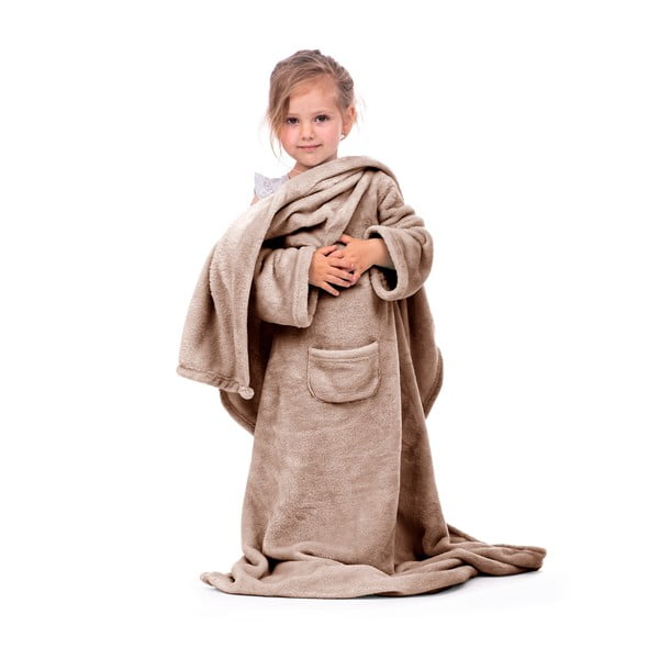 Ruda kūdikių TV antklodė su rankovėmis DecoKing Lazykids-image-3