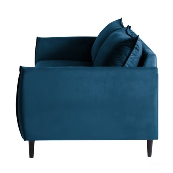 Tamsiai mėlynos spalvos iš velveto sofa 203 cm Juli – Ropez-image-2