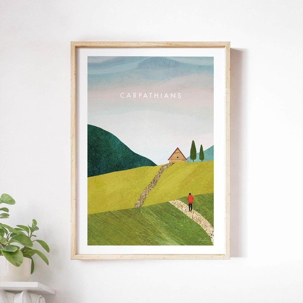 Plakatas 50x70 cm Carpathians - Travelposter-image-1