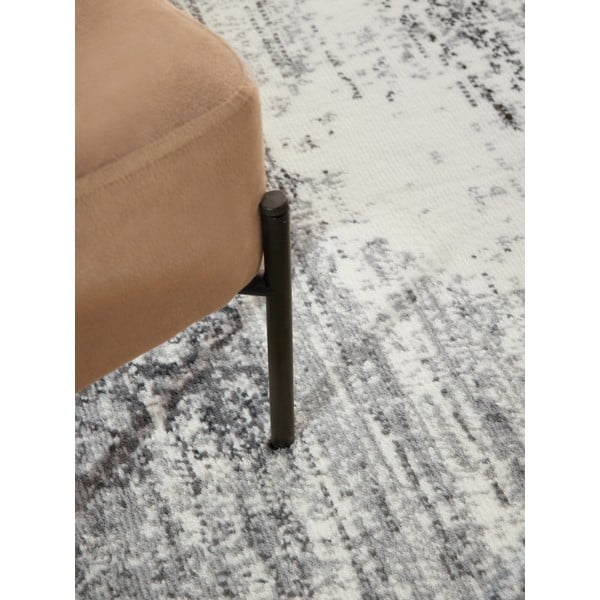 Pilkos spalvos/kreminės spalvos apvalios formos kilimas ø 120 cm Gloria Lydia – Hanse Home-image-3