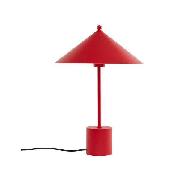 Raudonos spalvos iš metalo stalinis šviestuvas (aukštis 50 cm) Kasa – OYOY Living Design
