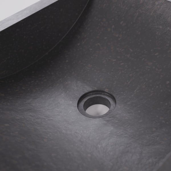 Juodas praustuvas Terrazzo Kave Home Sunday, 40 x 45 cm-image-1