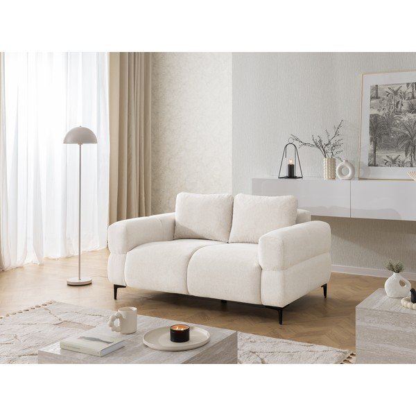 Baltos spalvos sofa 154 cm Helio – Ropez-image-3