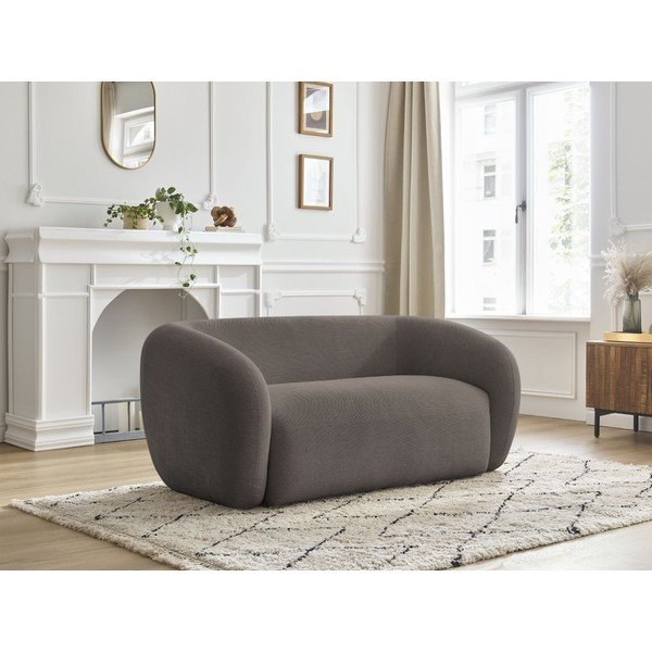 Taupe spalvos sofa iš šenilinio audinio 160 cm Celine – Bobochic Paris-image-1
