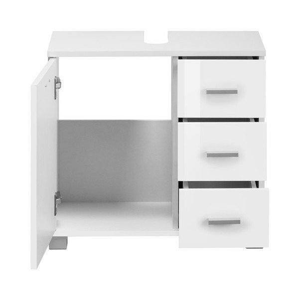 Balta medinė spintelė po praustuvu Støraa Rhonda-image-2