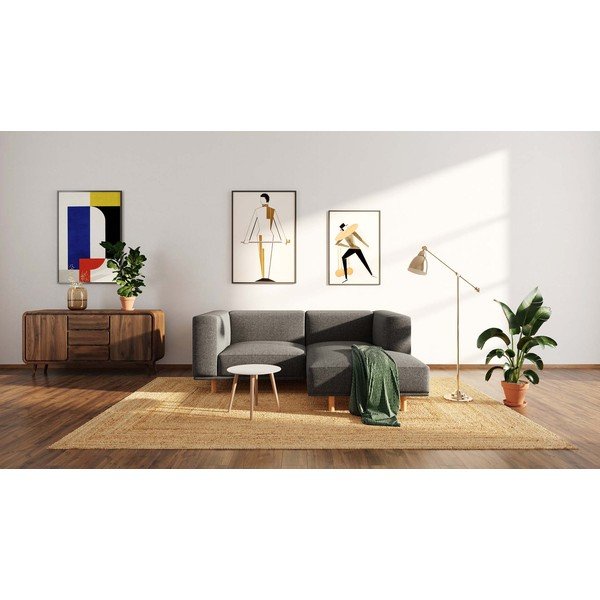 Kampinė sofa pilkos spalvos (su dešiniuoju kampu) Kukumo – Ame Yens-image-3
