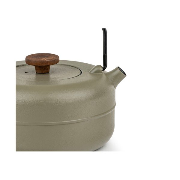 Khaki spalvos iš ketaus su koštuvu arbatinukas 750 ml Henan – Bredemeijer-image-2