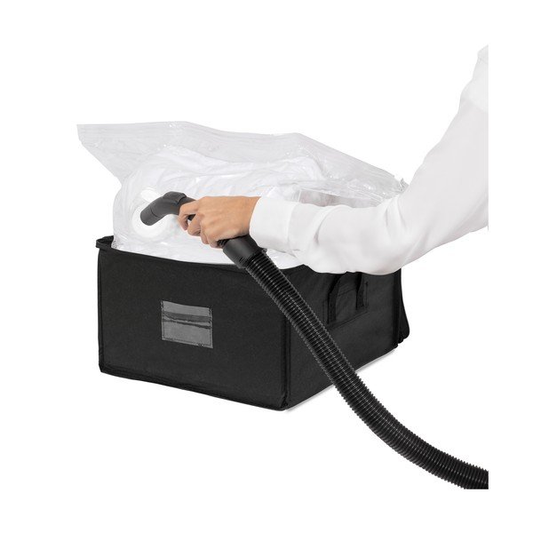 Juoda sandėliavimo dėžė su užtrauktuku Compactor Compress Pack, 125 l-image-2