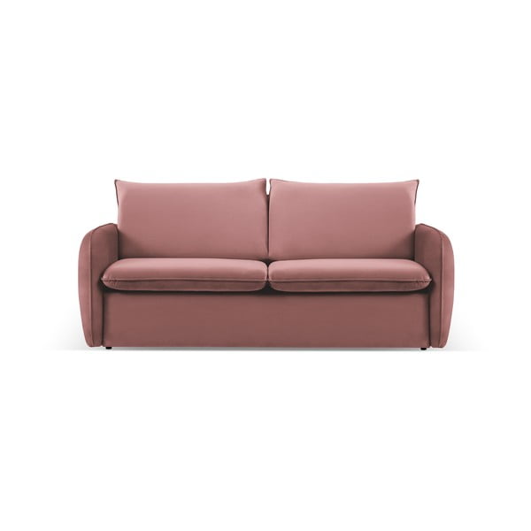 Sulankstoma sofa rožinės spalvos iš velveto 194 cm Vienna – Cosmopolitan Design