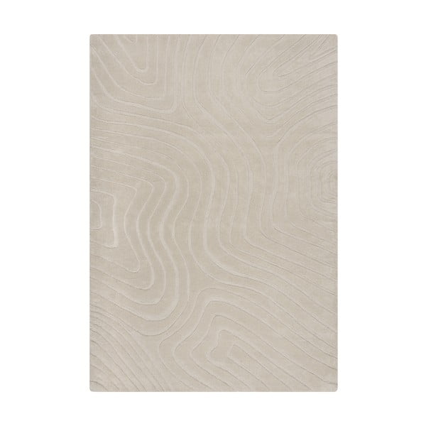 Rankų darbo iš vilnos kilimas kreminės spalvos 120x170 cm Mesmerise Natural – Flair Rugs