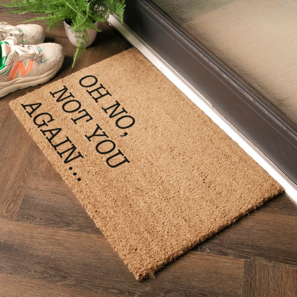 Iš kokoso pluošto grindų kilimėlis 40x60 cm Oh No Not You Again – Artsy Doormats-image-2