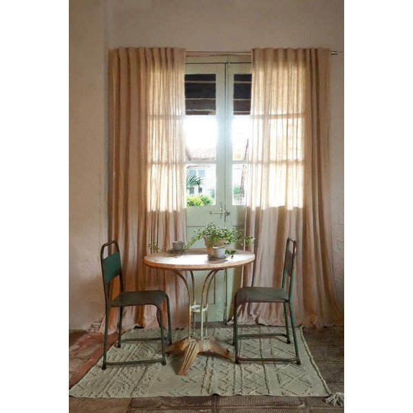 Skalbiamas/rankų darbo iš medvilnės kilimas šviesiai žalios spalvos 170x240 cm Tribu Olive – Lorena Canals-image-3