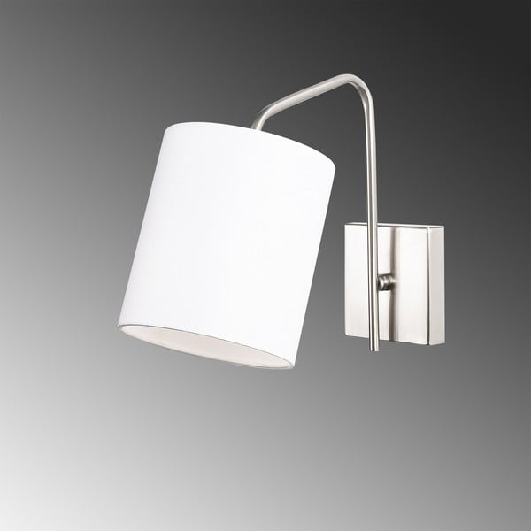 Sieninė lempa baltos spalvos/sidabrinės spalvos Ve – Opviq lights-image-3
