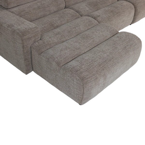 Pilkos spalvos reguliuojama kampinė sofa (su dešiniuoju kampu/su gultu) Novi – WOOOD-image-4