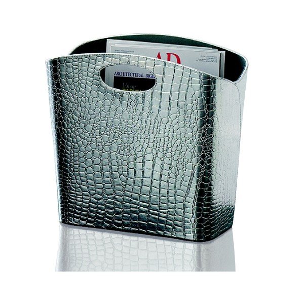 Žurnalų stovas Croco Argent, 35 cm