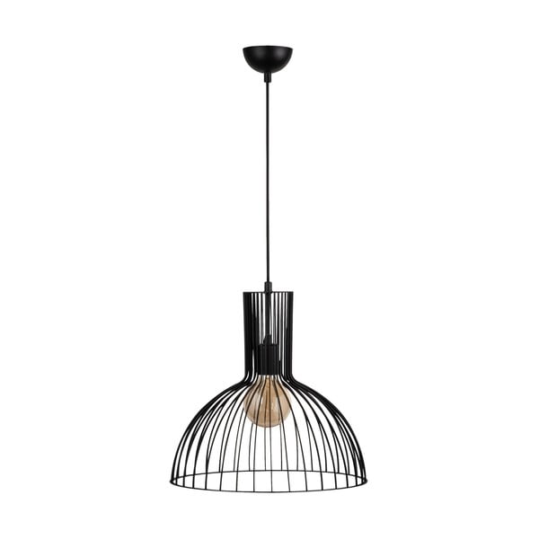 Kabantis šviestuvas juodos spalvos ø 38 cm su metaliniu gaubtu Fellini – Opviq lights-image-2