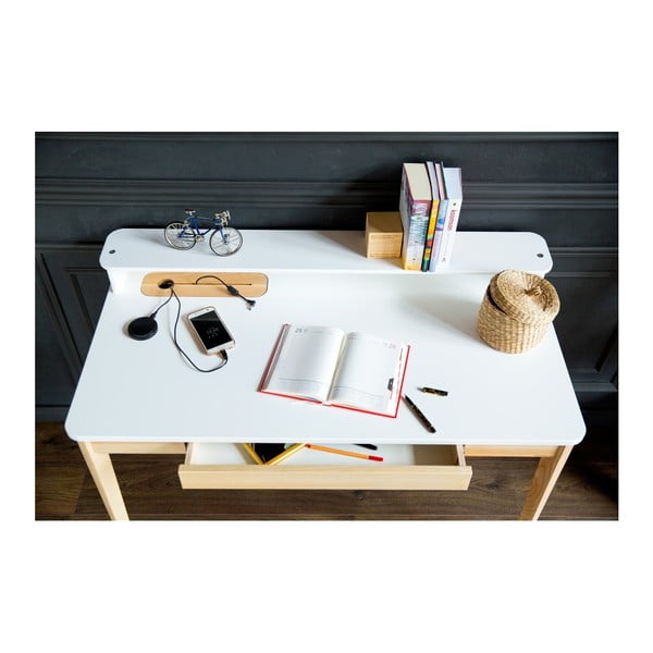 Darbo stalas su pilkos spalvos stalviršiu Ragaba ASHME-image-2