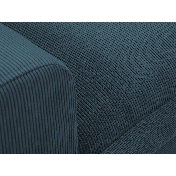 Tamsiai mėlyna kampinė sofa-lova Kooko Home Jazz, dešinysis kampas-image-1