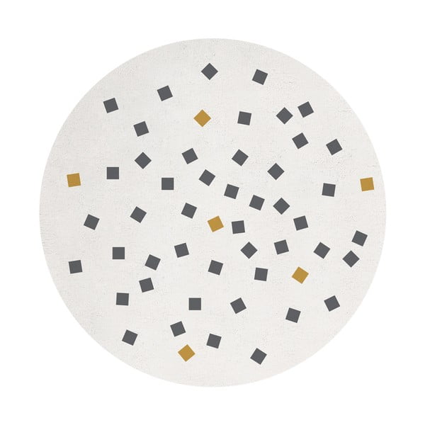 Vaikiškas kilimas kreminės spalvos ø 150 cm Small Squares – Lilipinso