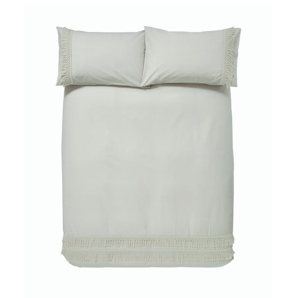 Pilkos ir smėlio spalvos medvilninė patalynė Pineapple Elephant Izmir, 135 x 200 cm-image-2