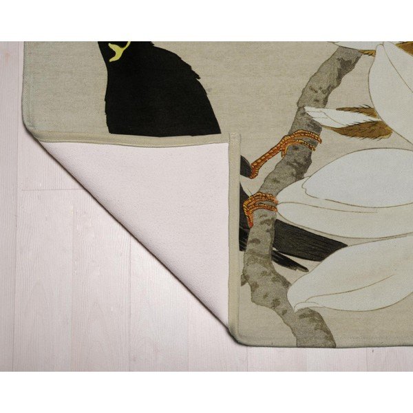 Žalias ir smėlio spalvos kilimas 135x55 cm Bird - Velvet Atelier-image-2